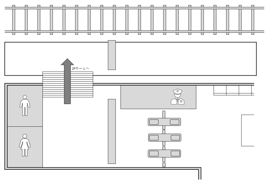 トビコミタイ・駅構内MAP